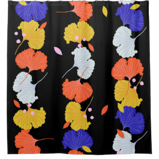 Cortina De Ducha Ilustracion vintage a la moda, de color, de estren