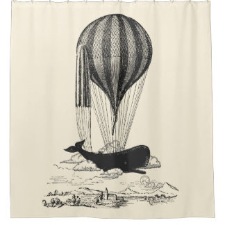 Cortina De Ducha Ilustracion Vintage Whale Lover
