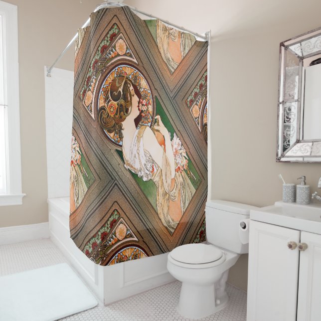 Cortina De Ducha Imagen de Alphonse Mucha (In situ)