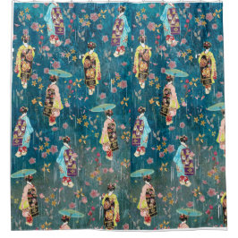 Cortina De Ducha Imagen de Geishas