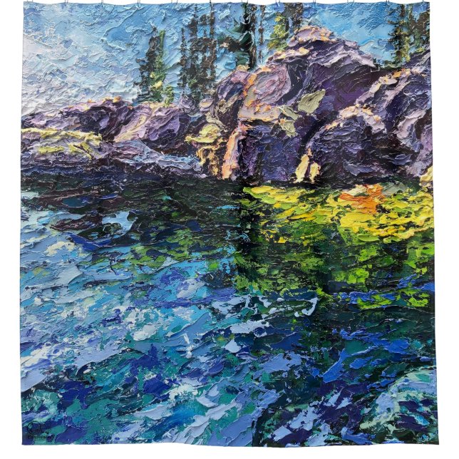 Cortina De Ducha Imagen de mi obra arte Marítimo (Anverso)