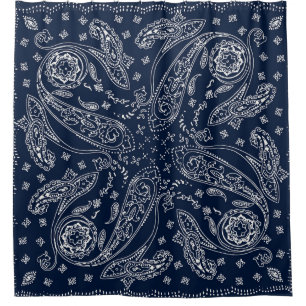 Cortina De Ducha Impresión bohemiana paisley vintage
