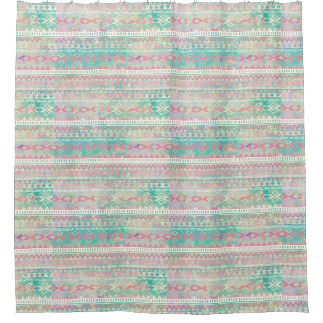 Cortina de ducha/impresión nativa estadounidense (Anverso)