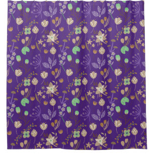 Cortina De Ducha Impresionante patrón floral