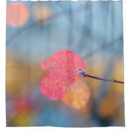 Cortina De Ducha Impresionantes hojas de montaña de algodón