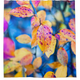 Cortina De Ducha Impresionantes hojas de montaña todoterreno