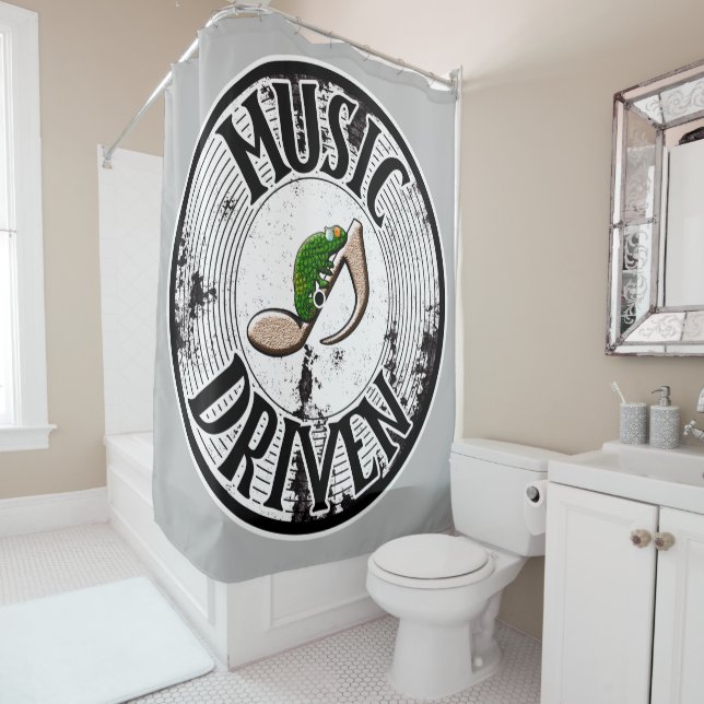 Cortina De Ducha Impulsado por la música (In situ)