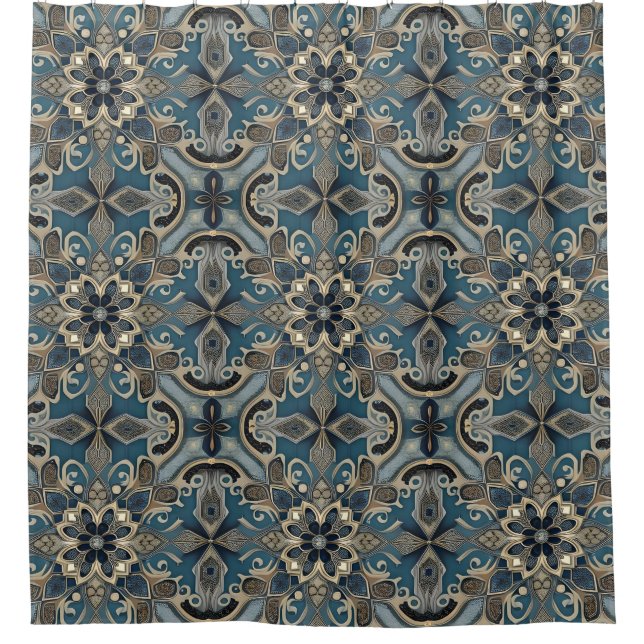 Cortina De Ducha in blue (Anverso)