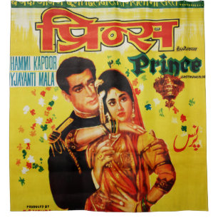 Cortina de ducha india vintage