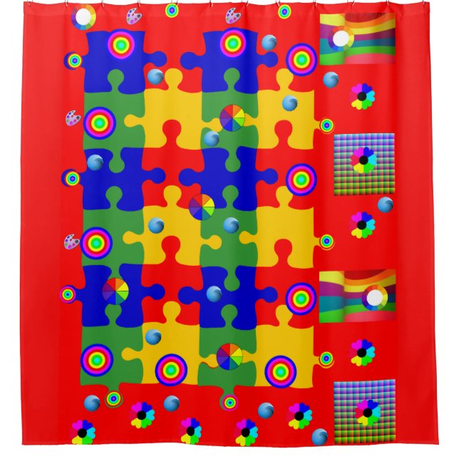 Cortina de ducha infantil (Anverso)