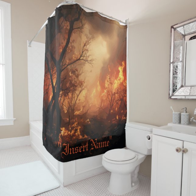 Cortina de ducha Inferno (In situ)