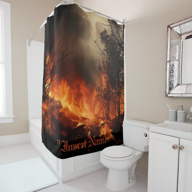 Cortina de ducha Inferno (In situ)