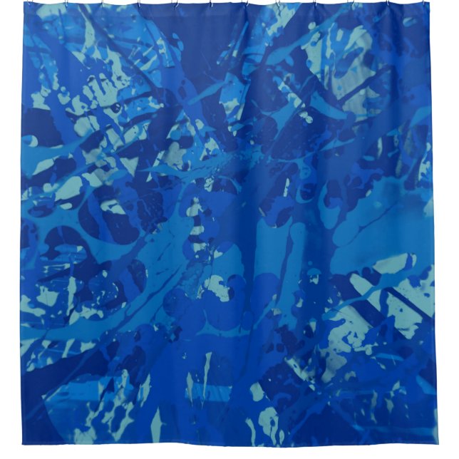 Cortina De Ducha Ink hand made painting. Abstract wall art. Creativ (Anverso)