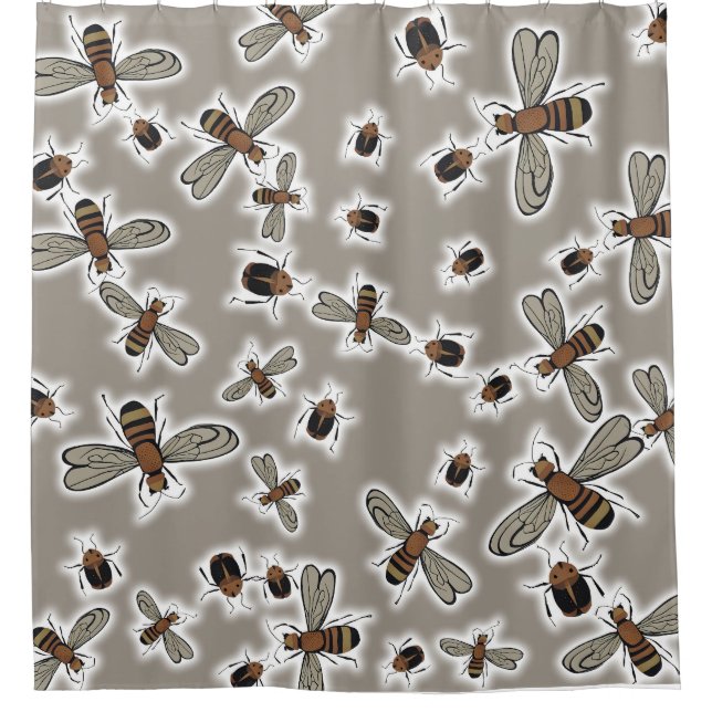 Cortina De Ducha insectos Funda Duvet (Anverso)