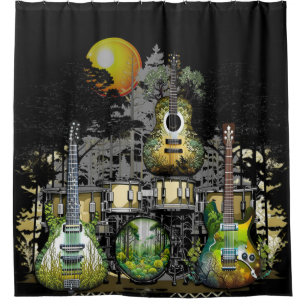 Cortina De Ducha Instrumentos de la Naturaleza