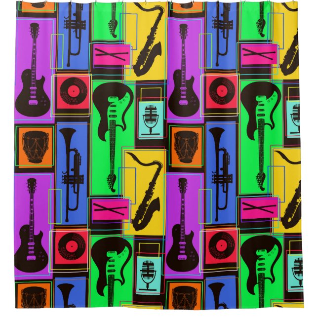 Cortina De Ducha Instrumentos musicales (Anverso)