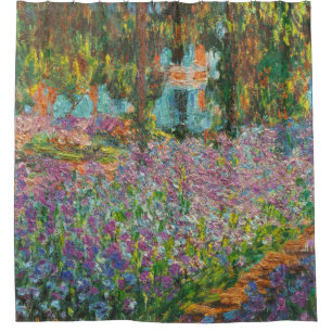 Cortina De Ducha Iris en Bello Artes del jardín de Monet