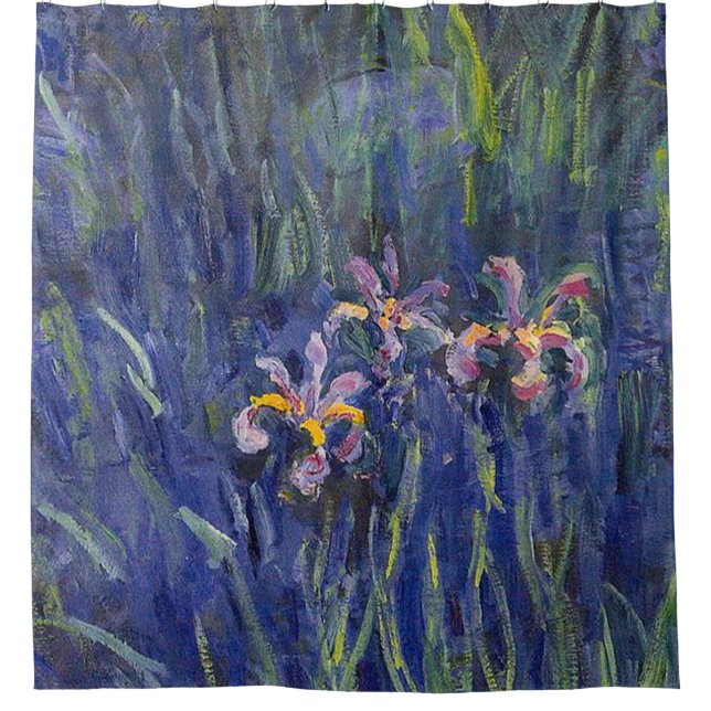 Cortina De Ducha Irises Claude Monet (Anverso)