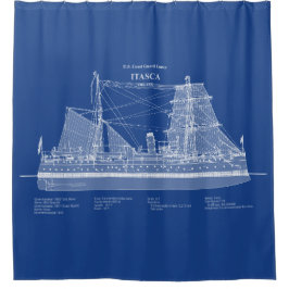 Cortina De Ducha Itasca de corte USCG - ABD