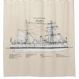 Cortina De Ducha Itasca de corte USCG - SBD