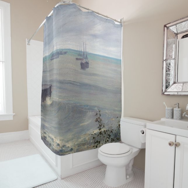 Cortina De Ducha James Whistler - Sinfonía en gris y verde (In situ)