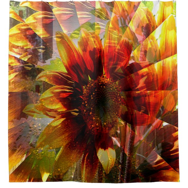 Cortina De Ducha Jardín del girasol......... (Anverso)