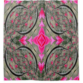 Cortina De Ducha Jardín Rosa...