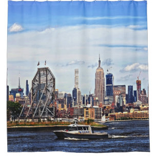 Cortina De Ducha Jersey City NJ - Bote Policial Por Reloj De Colgat