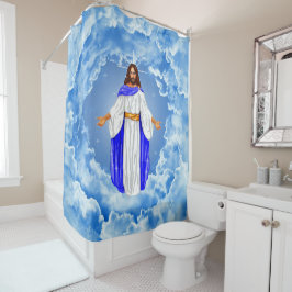 Cortina De Ducha Jesús en las nubes