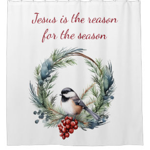 Cortina De Ducha JESÚS ES LA RAZÓN DE LA CITACIÓN DE Navidades DE T