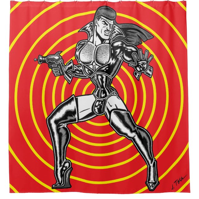 Cortina De Ducha Jet Latex™/Vortex (Anverso)