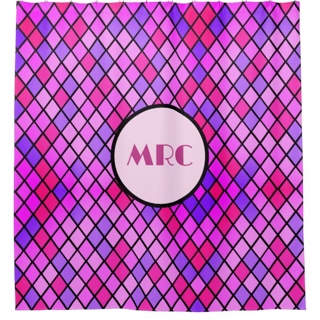 Cortina De Ducha Jeweltone Diamonds (Anverso)