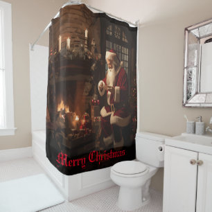 Cortina De Ducha Jolly Old Saint Nick