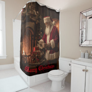 Cortina De Ducha Jolly Old Saint Nick
