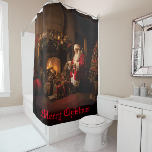 Cortina De Ducha Jolly Old Saint Nick