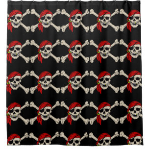 Cortina De Ducha Jolly Roger pirata