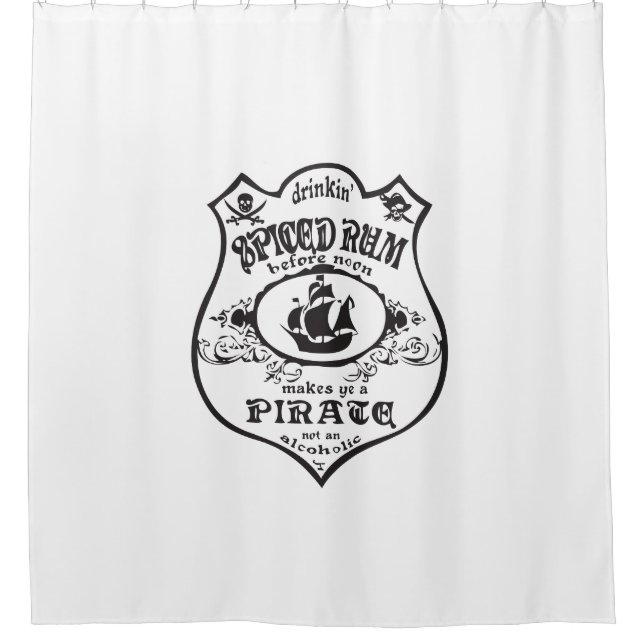 Cortina De Ducha Jolly Roger Pirate (Anverso)