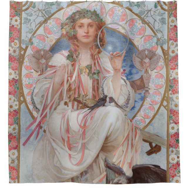 Cortina De Ducha Josephine Crane Bradley como Lavia de Alphonse Muc (Anverso)