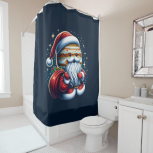 Cortina De Ducha Júpiter Jolly Old St. Nick Santa Claus Astrología