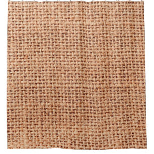 Cortina De Ducha Jute saco color beige marrón