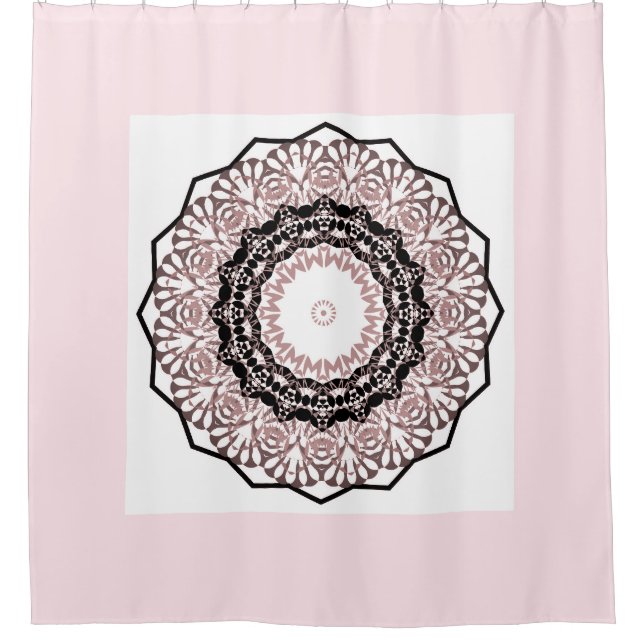 Cortina De Ducha Kaleidoscope, mandala (Anverso)