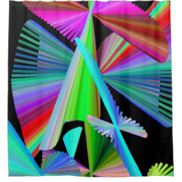 Cortina de ducha Kaleidoscopio rosa verde Mandala