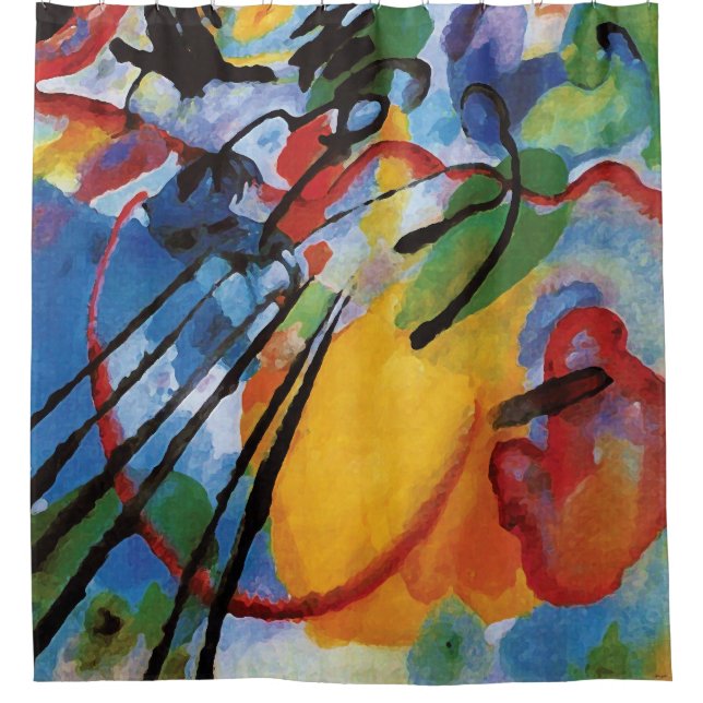 Cortina De Ducha Kandinsky - Improvisación 26 (Remando) (Anverso)
