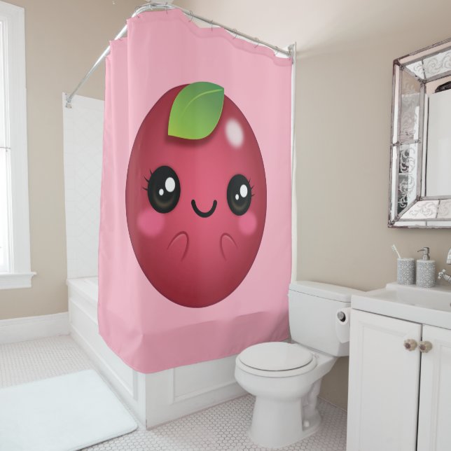 Cortina De Ducha Kawaii Cranberry (In situ)