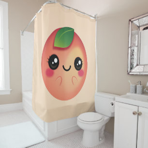 Cortina De Ducha Kawaii Peach