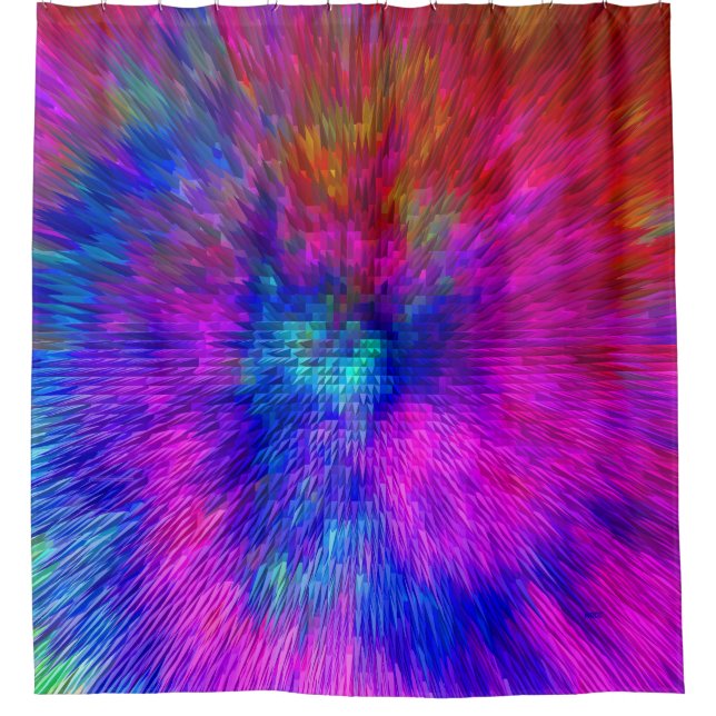 Cortina De Ducha Kersplash psicodélico... (Anverso)