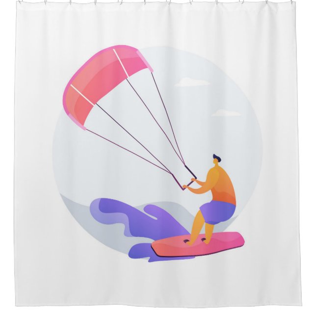 Cortina De Ducha Kitesurfer (Anverso)
