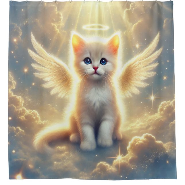 Cortina De Ducha Kitten Angel (Anverso)