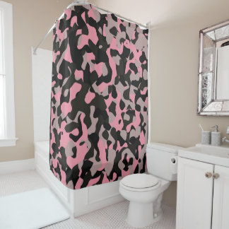 Cortina De Ducha Kitty Camo