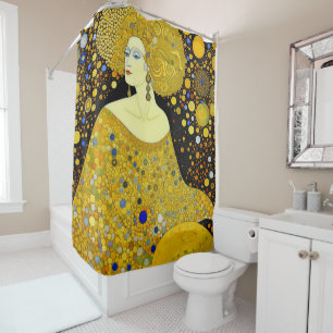 Cortina De Ducha Klimt Style Woman